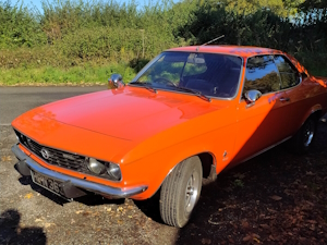 An orange Opel Manta A series
