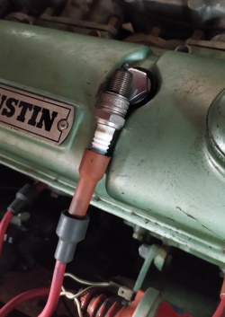 Testing the spark plug